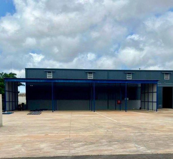 Covered storage bay at the SILS base in Bel Air, Dakar