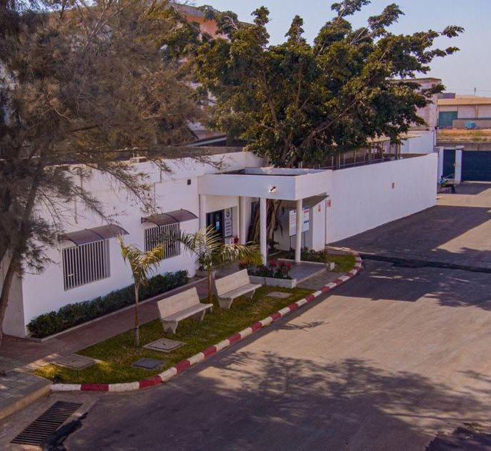 The SILS offices and reception building at the Bel Air base